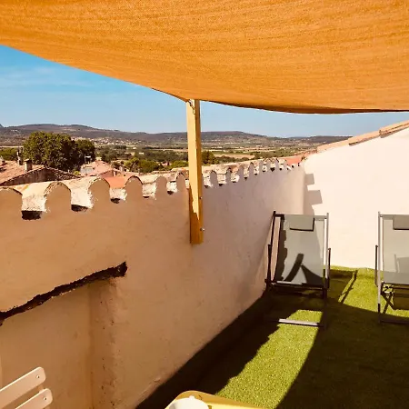 Appartement Au Dernier Etage Avec Terrasse Et Belle Vue Sur Nature Environnante Roujan Exterior photo